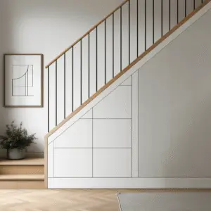 5-drawer under stairs storage unit